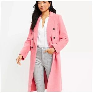 LOFT Double Breasted Coat Medium